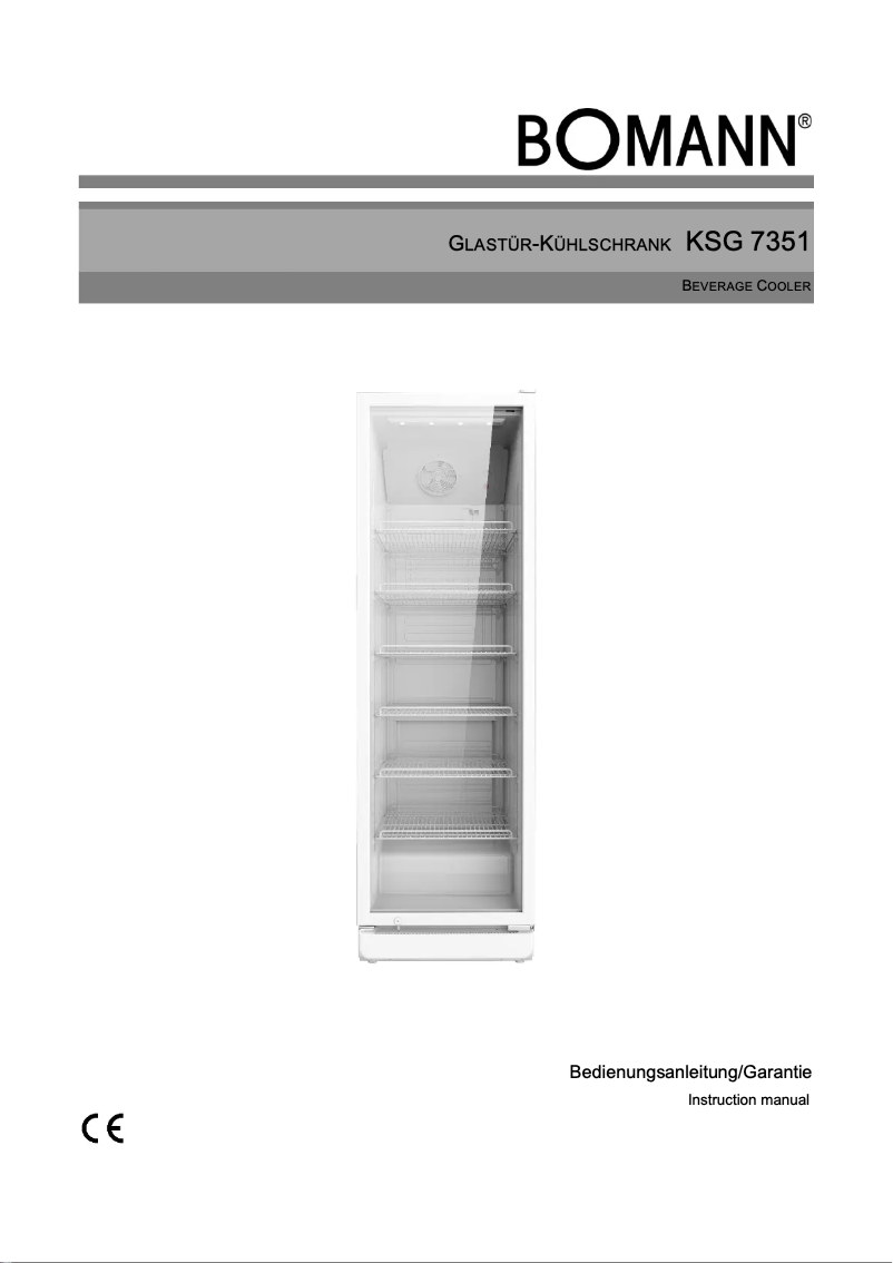 Page 1 de la notice Manuel utilisateur Bomann KSG 7351