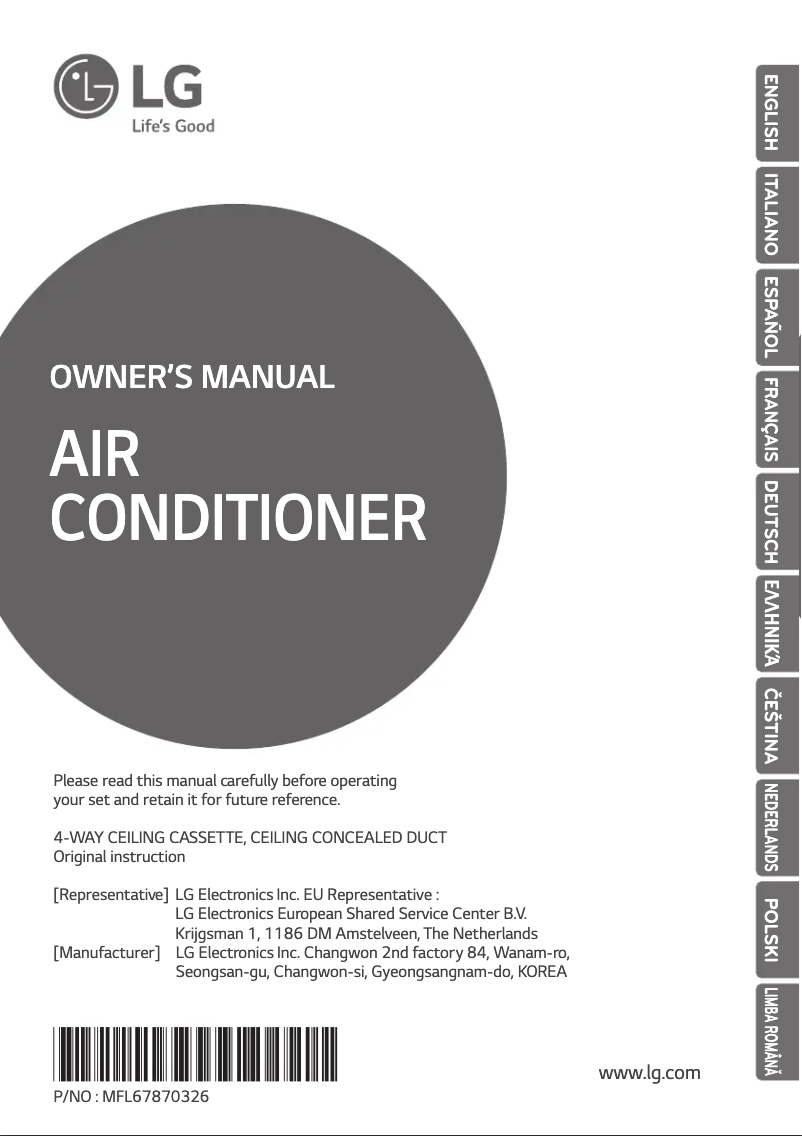 Page 1 de la notice Manuel utilisateur LG UB70
