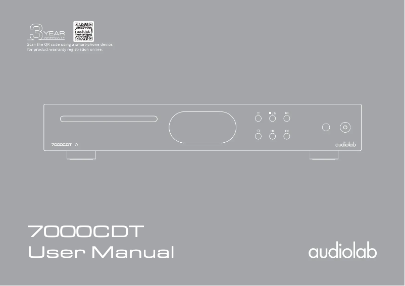 Image de la première page du manuel de l'appareil 7000CDT