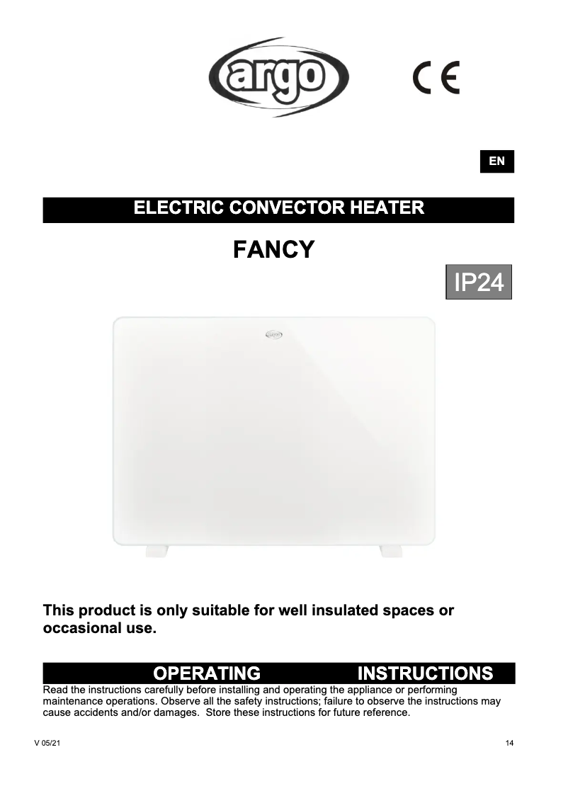 Image de la première page du manuel de l'appareil Fancy