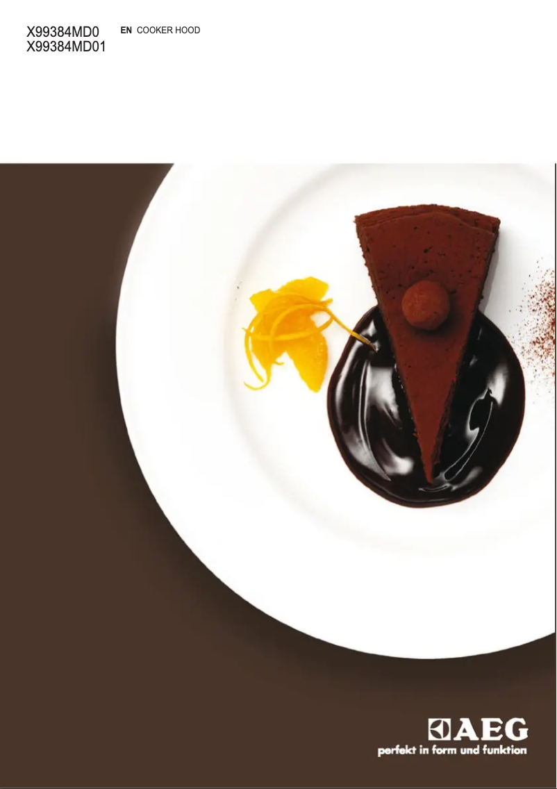 Page 1 de la notice Manuel utilisateur AEG X99384MD01