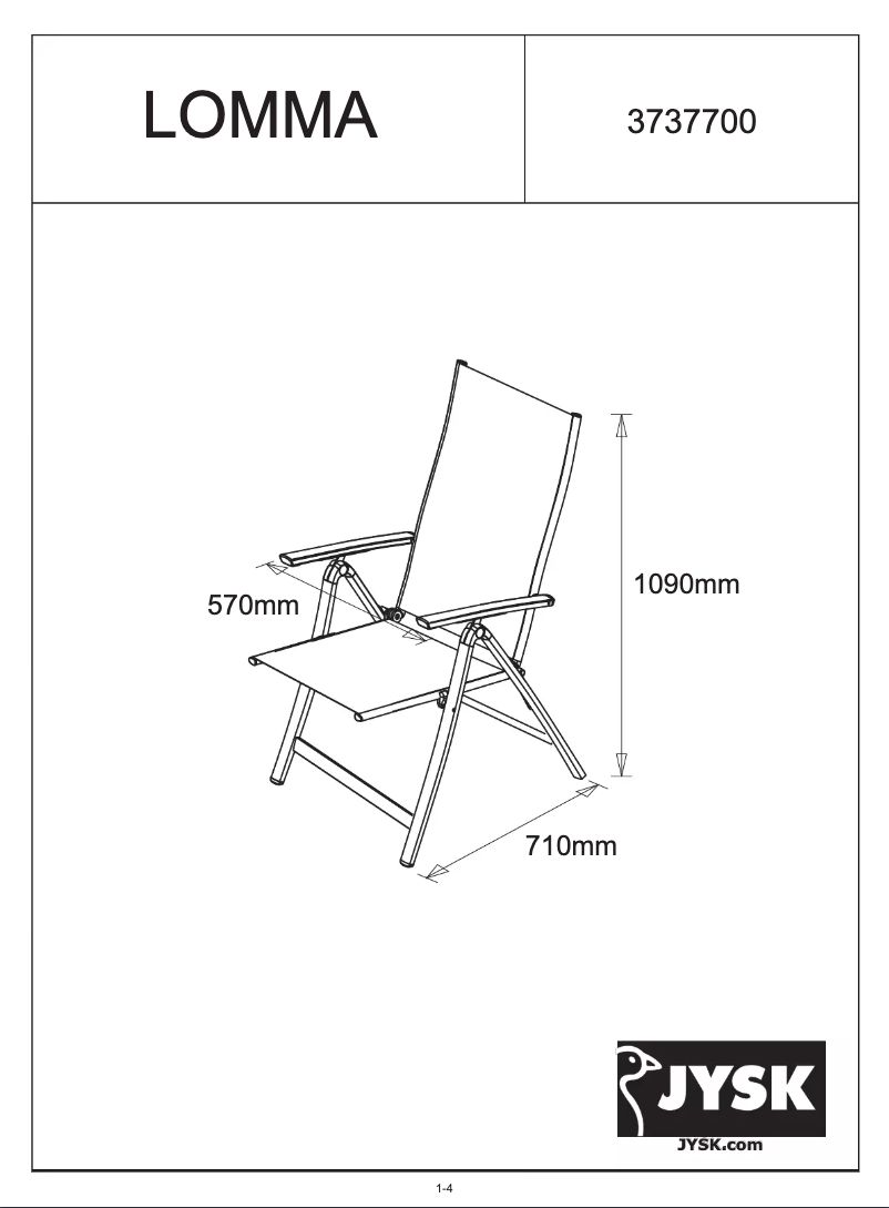 Image de la première page du manuel de l'appareil Lomma