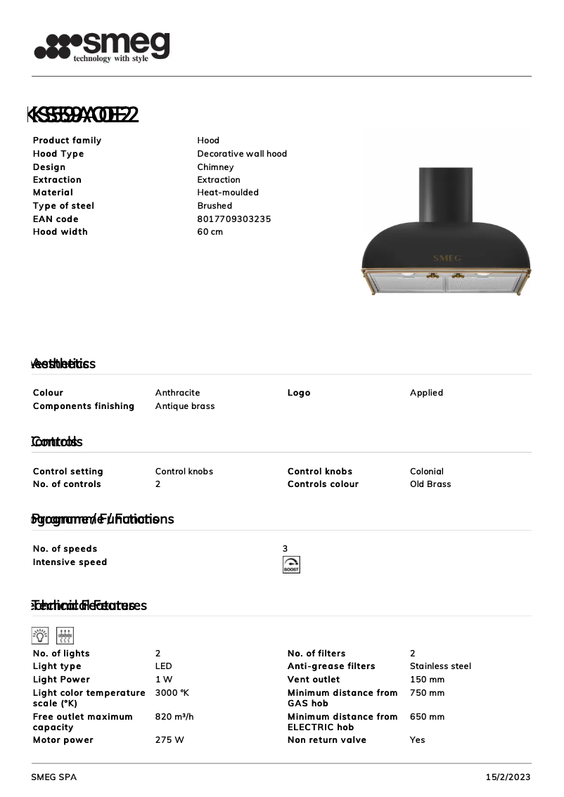 Image de la première page du manuel de l'appareil KS59AOE2