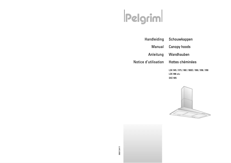 Page 1 de la notice Manuel utilisateur Pelgrim LSK 998