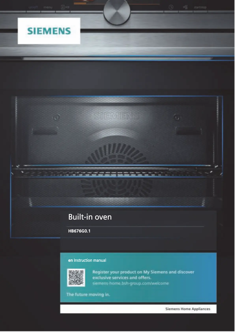 Page n°1 - Manuel utilisateur Siemens HB676G0S1