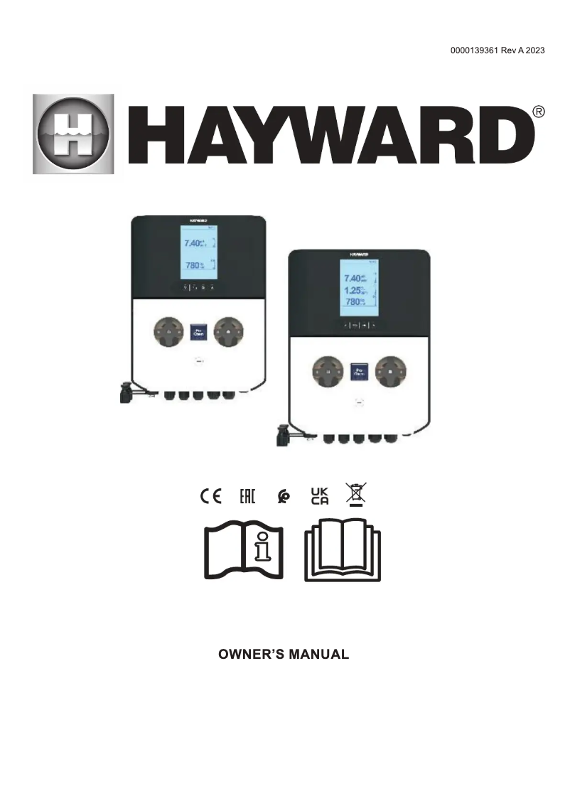 Page 1 de la notice Manuel utilisateur Hayward Pro Chem