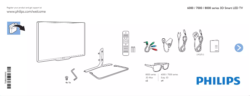 First page image of the manual for 60PFL6008S
