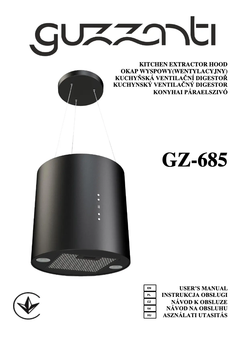 Image de la première page du manuel de l'appareil GZ 685W