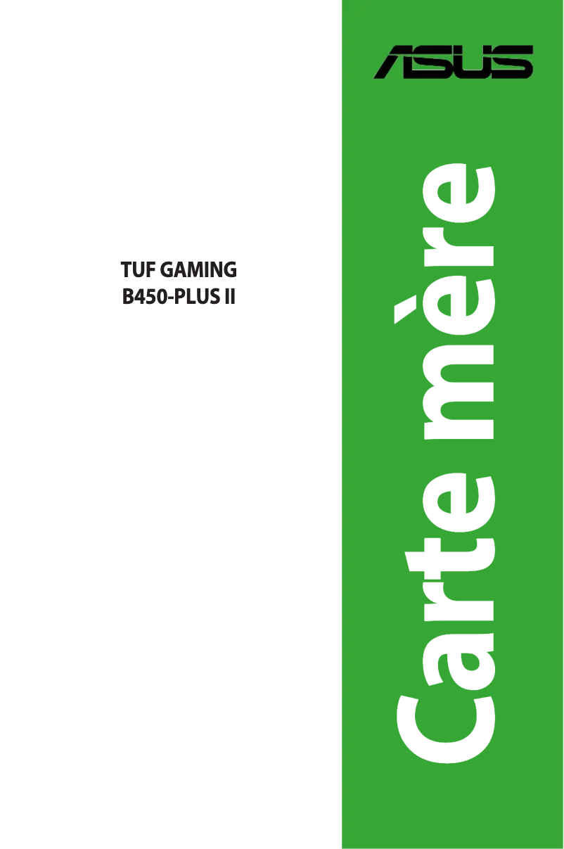 Page 1 de la notice Manuel utilisateur Asus TUF Gaming B450-Plus II