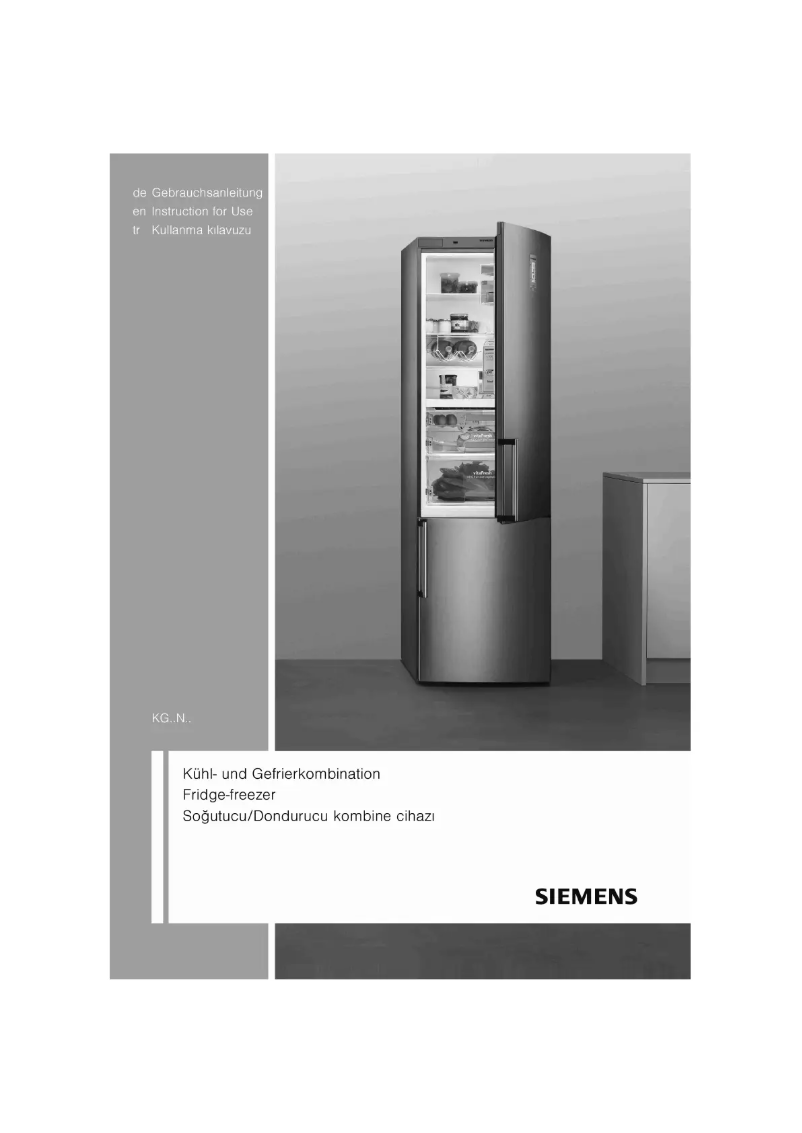 Page 1 de la notice Manuel utilisateur Siemens KG53NVW20N