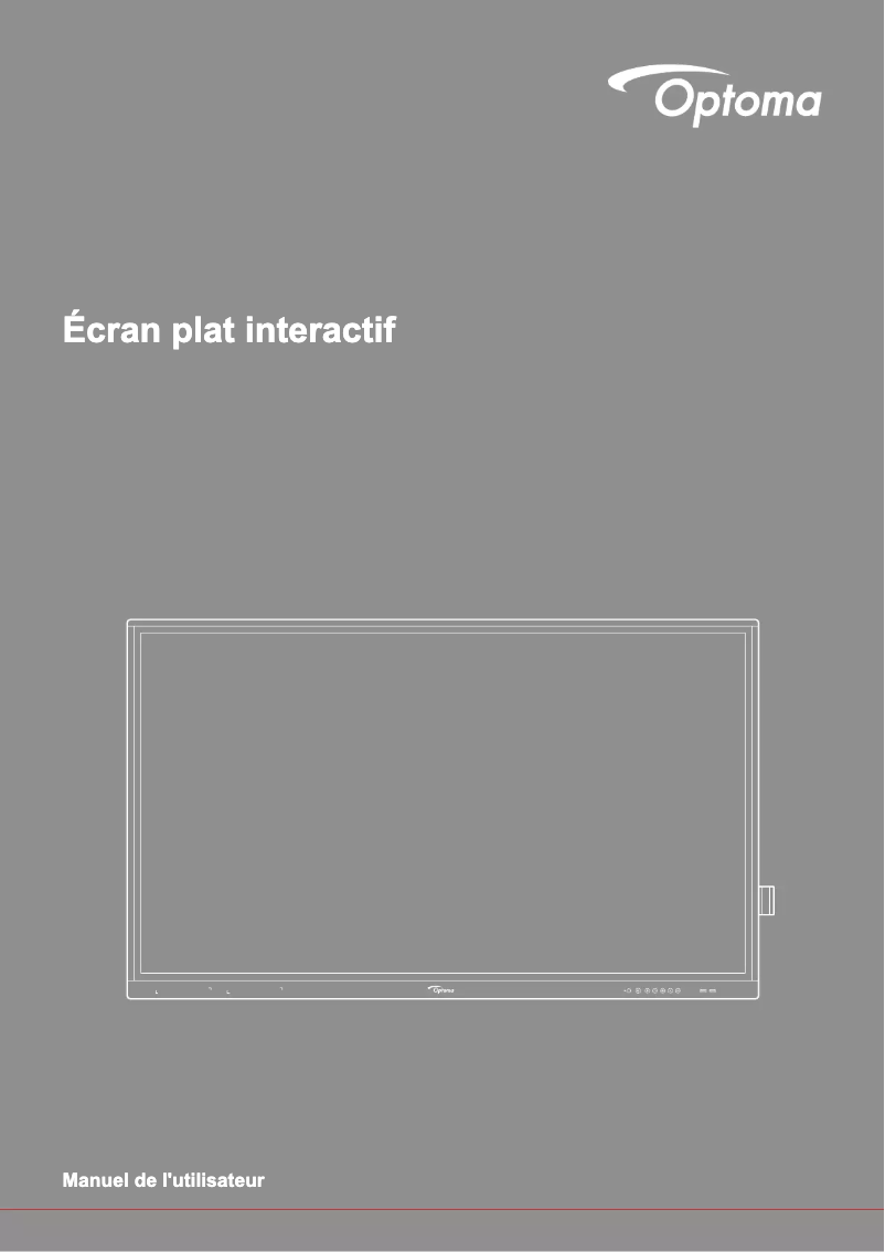 Page 1 de la notice Manuel utilisateur Optoma 5651RK