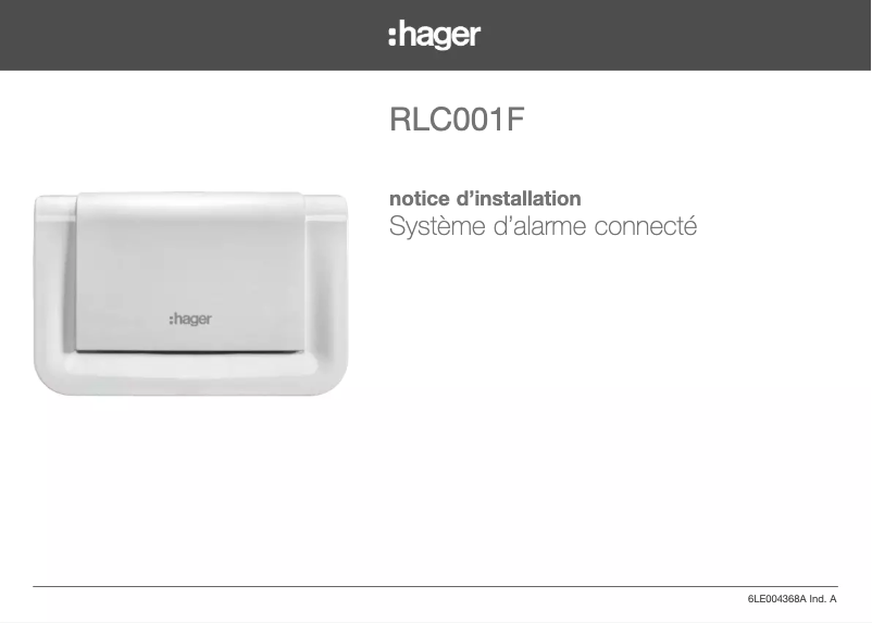 Page 1 de la notice Manuel utilisateur Hager RLA009T