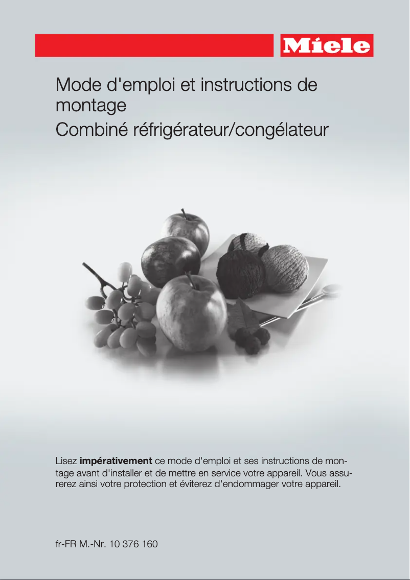 Page n°1 - Manuel utilisateur Miele KFN 29032 D edo