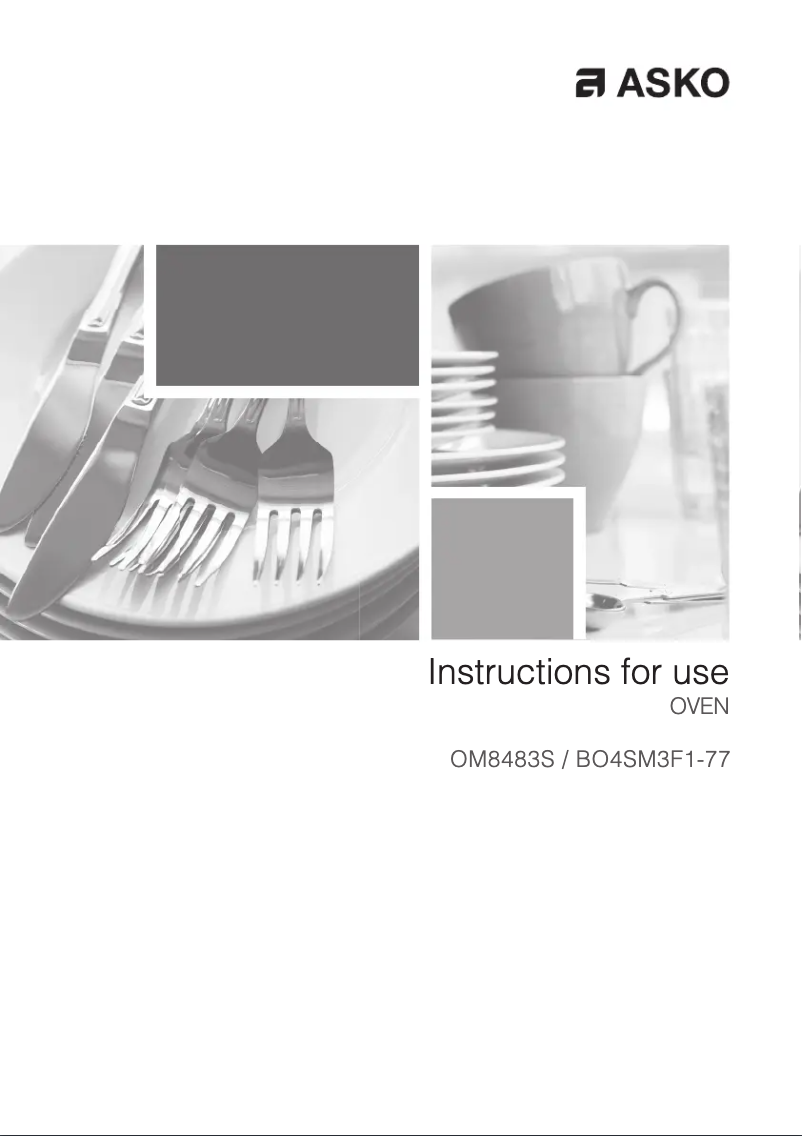 Page 1 de la notice Manuel utilisateur Asko OM8483S