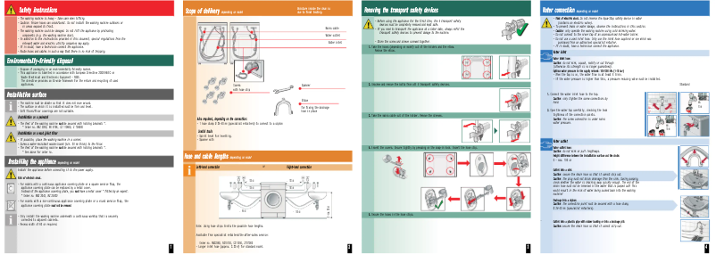 Page n°1 - Manuel utilisateur Bosch WAS20461EE