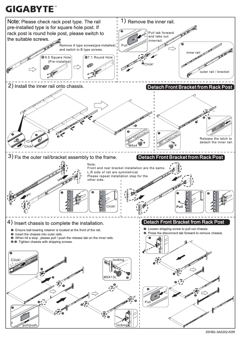 Page n°1 - Guide d'installation Gigabyte R281-3C2