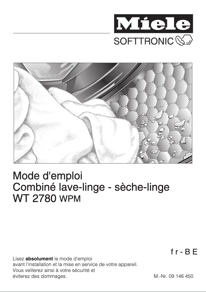 Page n°1 - Manuel utilisateur Miele WT 2780 WPM
