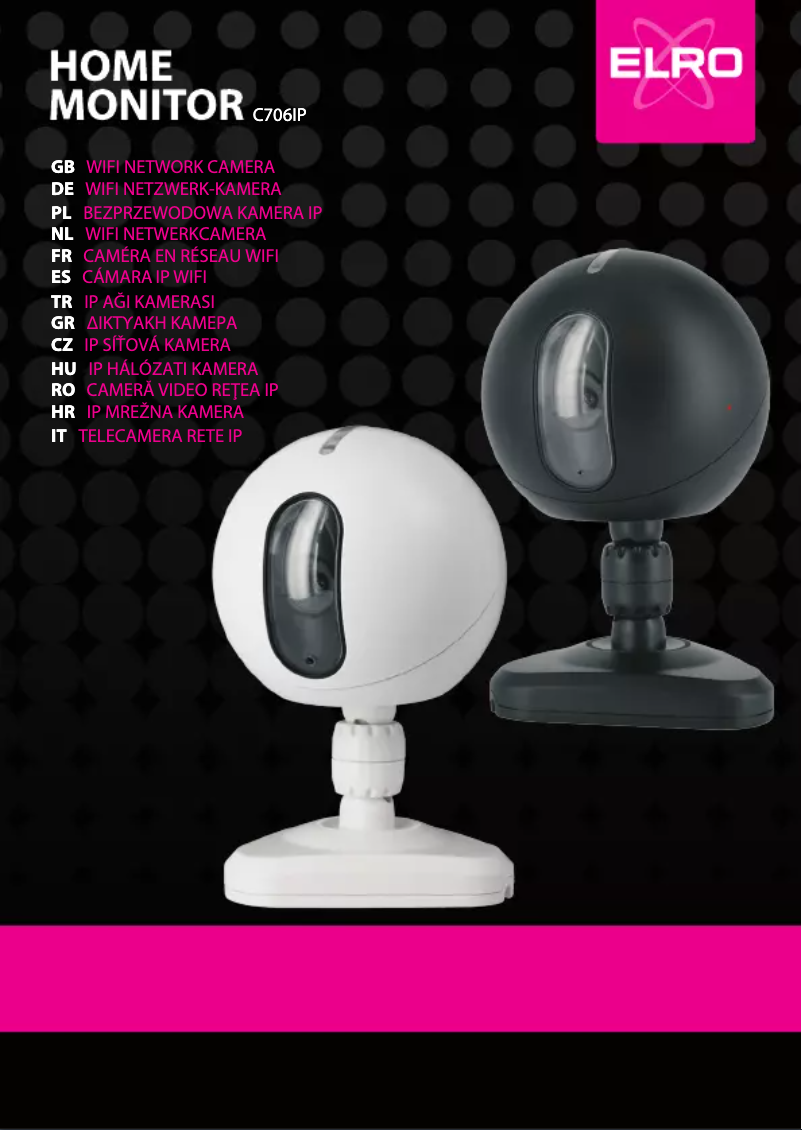 Page n°1 - Manuel utilisateur Elro C706IP