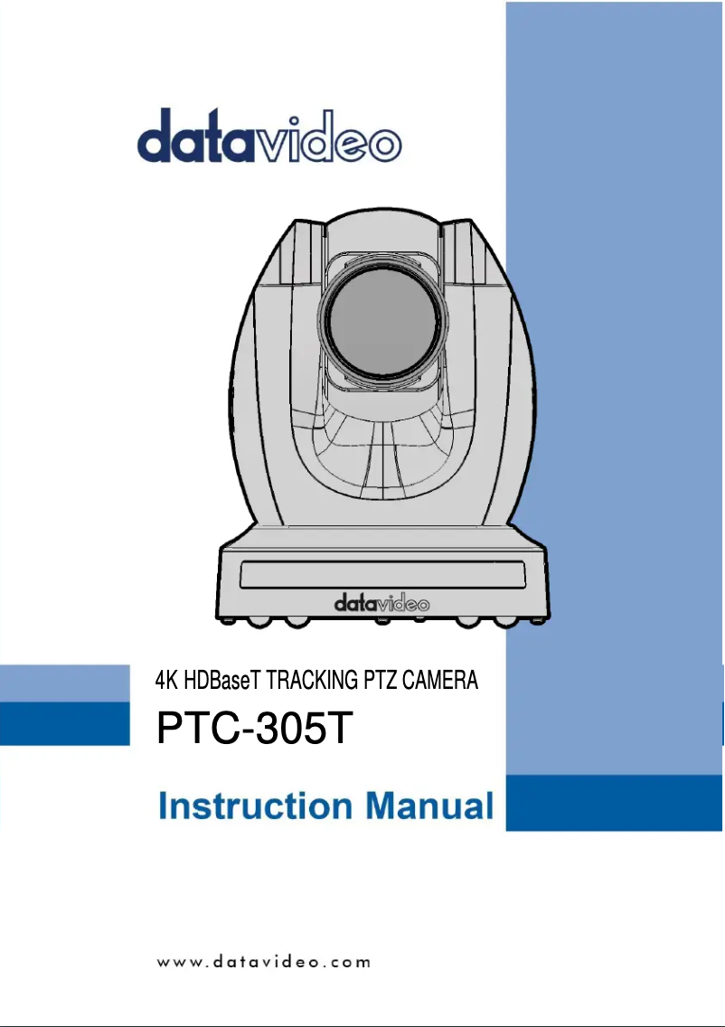 Page n°1 - Manuel utilisateur DataVideo PTC-305T