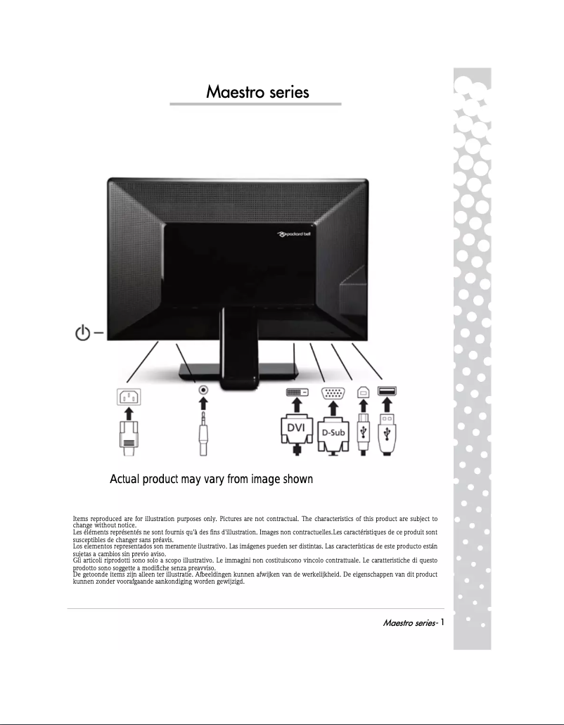 Page 1 de la notice Manuel utilisateur Packard Bell Maestro 222DX