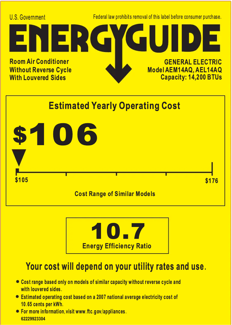 Image de la première page du manuel de l'appareil AEM14AQ