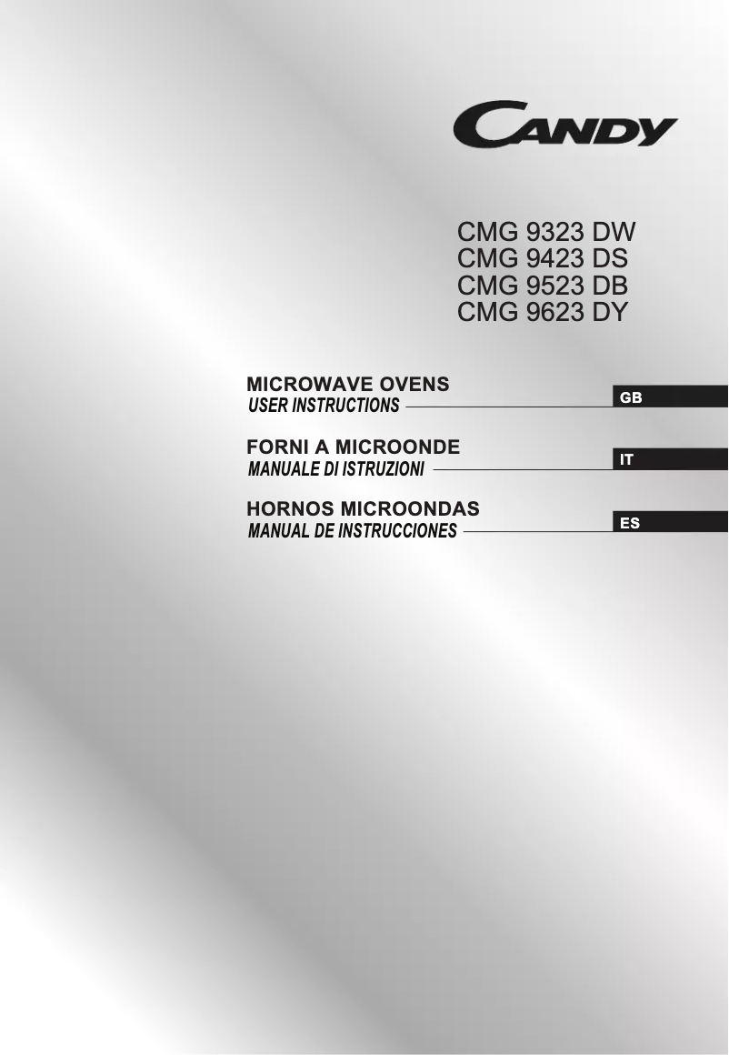 Image de la première page du manuel de l'appareil CMG 9423 DS