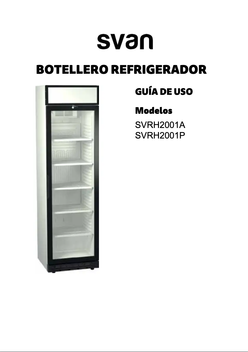 Página 1 del manual Manual de usuario SVAN SVRH2001P