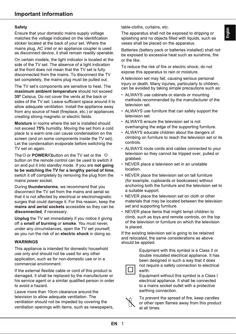 First page image of the manual for 75C745K