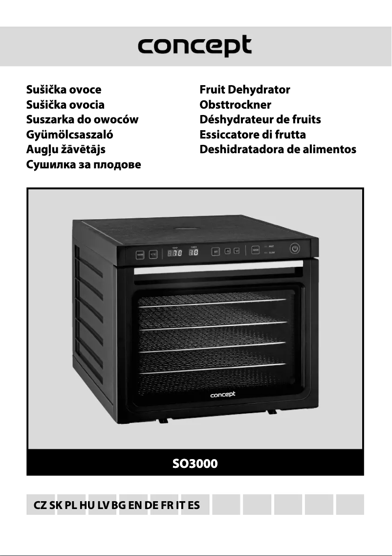 Image de la première page du manuel de l'appareil SO3000