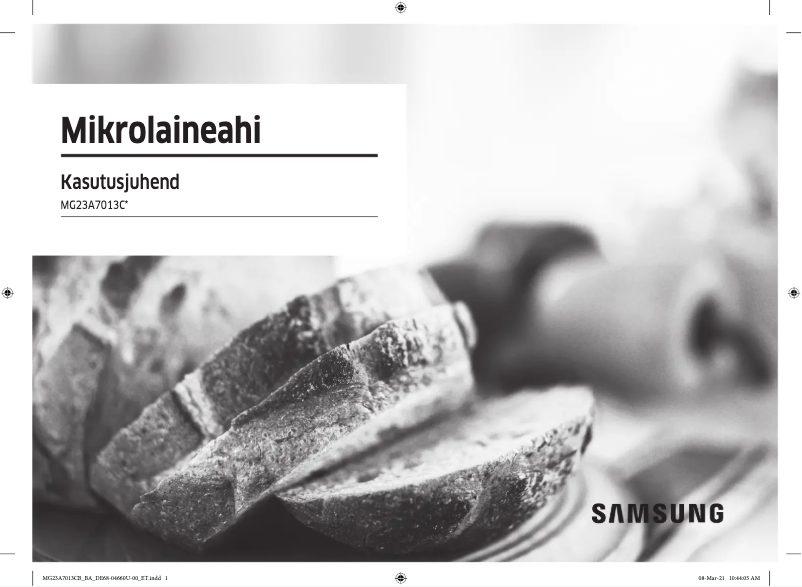 Image de la première page du manuel de l'appareil MG23A7013CB