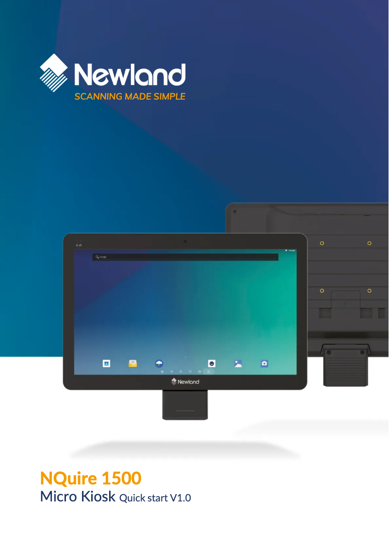Page n°1 - Manuel utilisateur Newland NQuire 1500