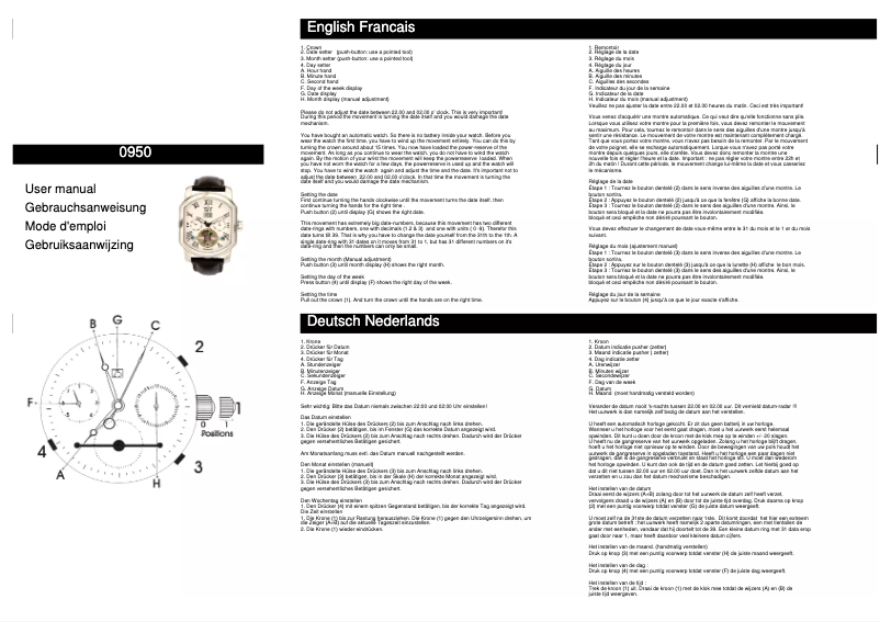 Page 1 de la notice Manuel utilisateur Davis 0950