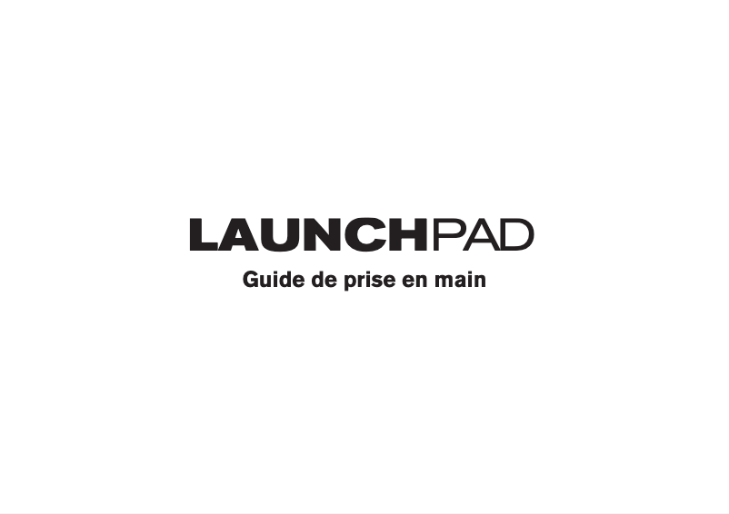 Image de la première page du manuel de l'appareil Launchpad MK2