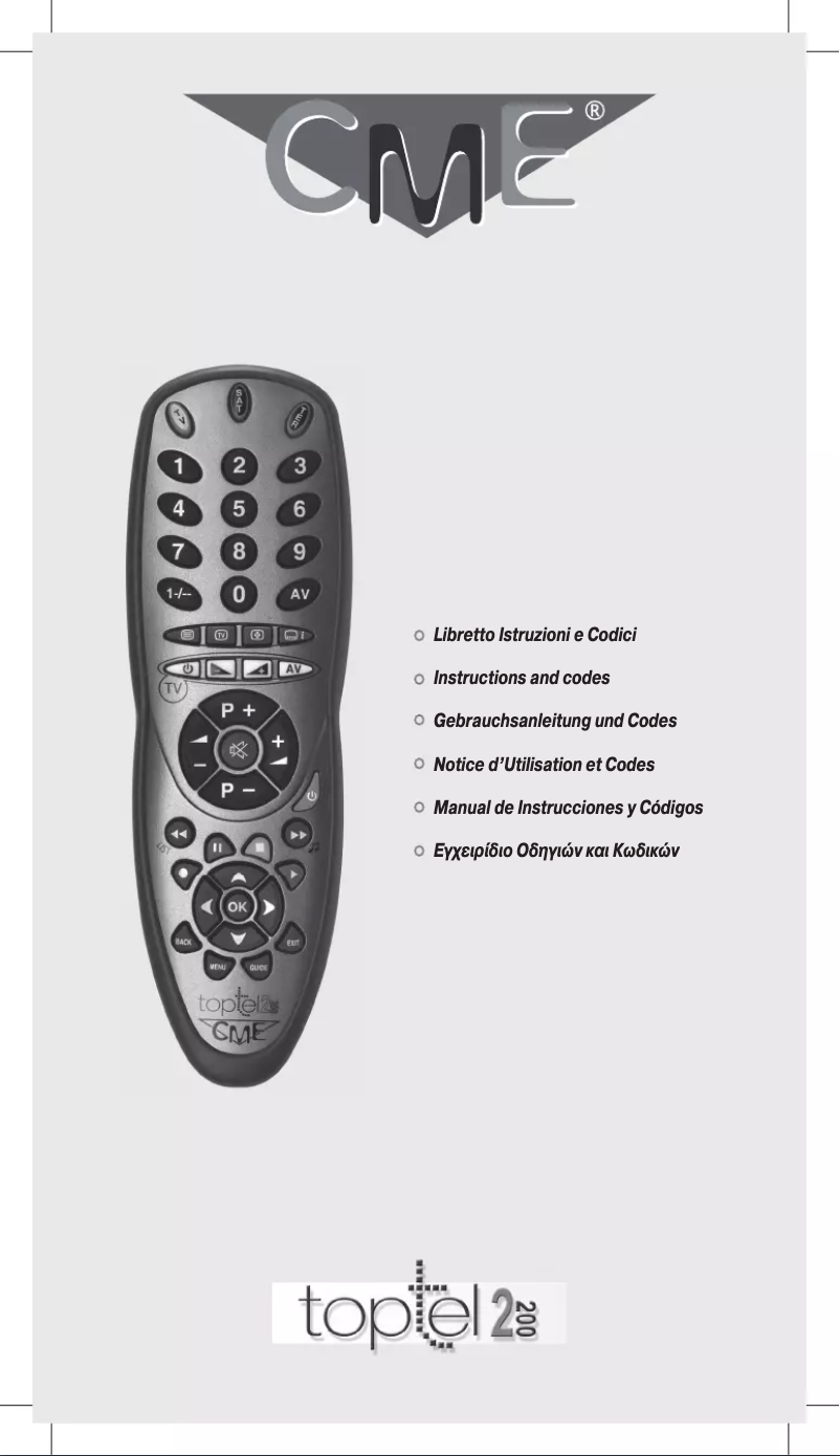 Image de la première page du manuel de l'appareil Toptel2 200