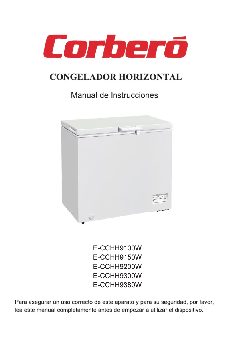 Page 1 de la notice Manuel utilisateur Corbero E-CCHH9100W