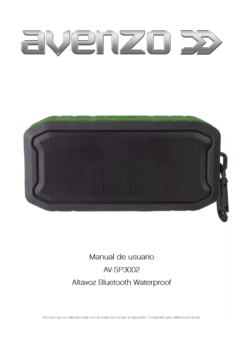 Page n°1 - Manuel utilisateur Avenzo AV-SP3002BG