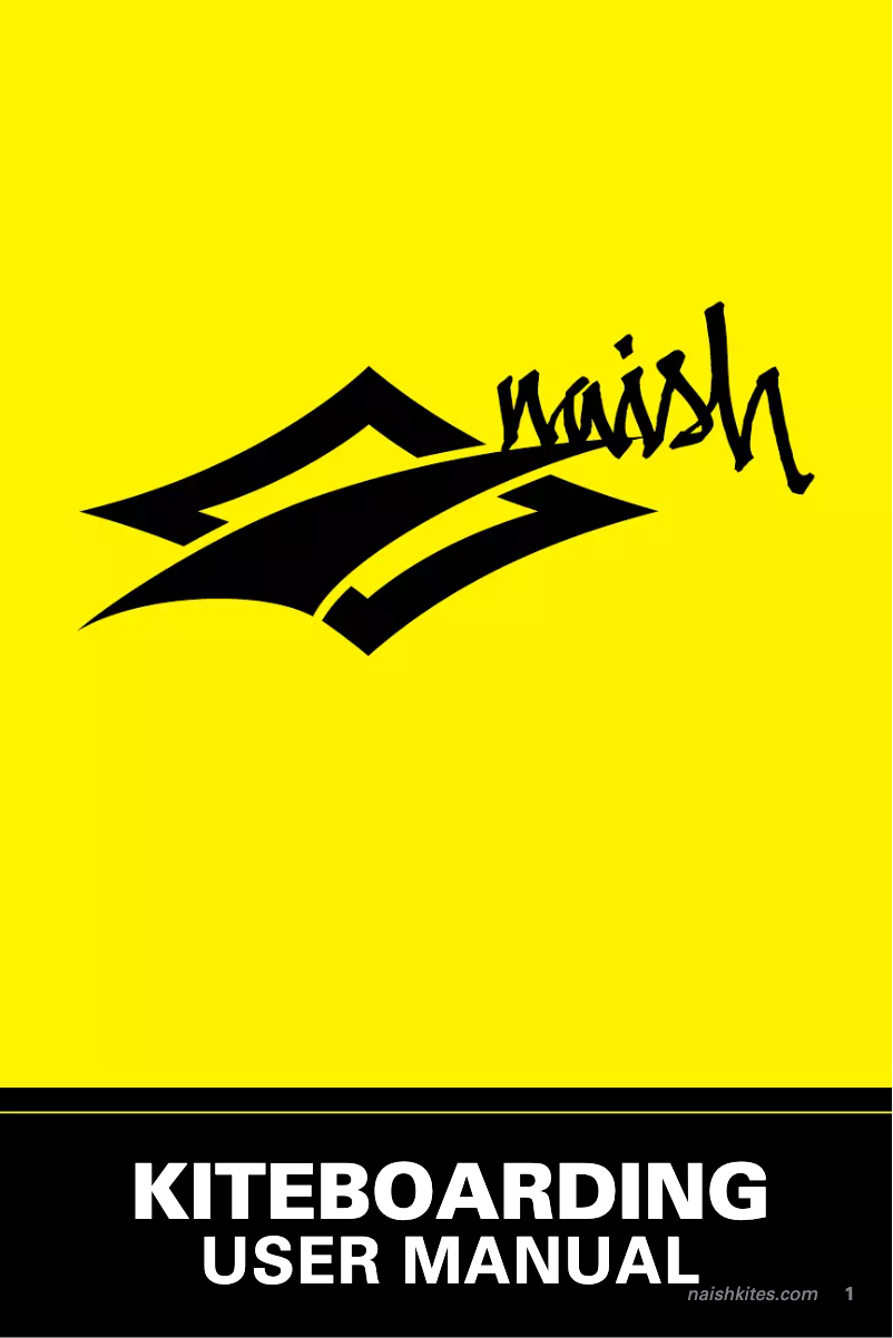 Page n°1 - Manuel utilisateur Naish Slash