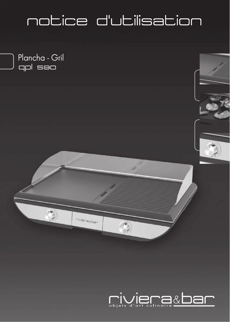 Page 1 de la notice Manuel utilisateur Riviera & Bar QPL590