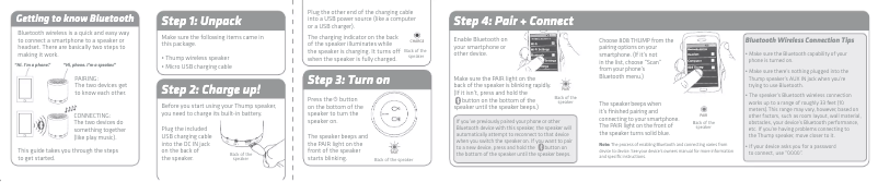 Imagen de la primera página del manual del dispositivo 808 Thump