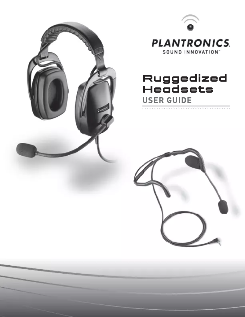 Página 1 del manual Manual de usuario Plantronics SHR2638-01