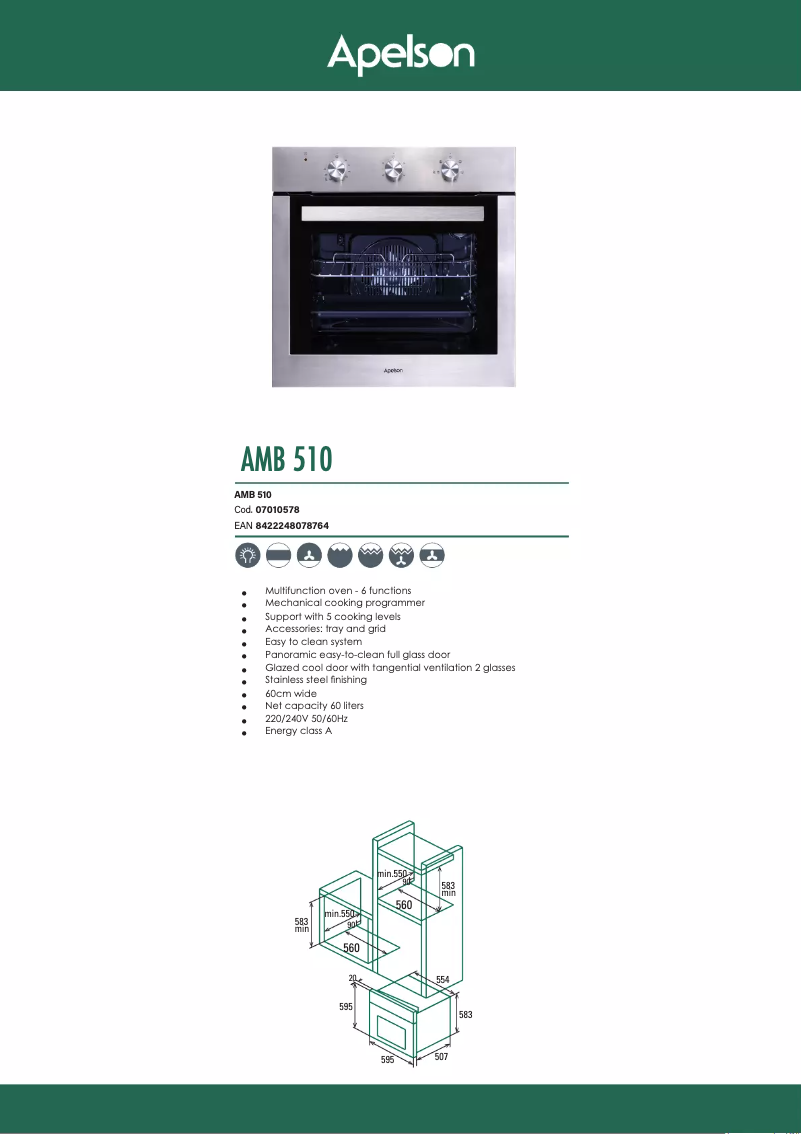 Image de la première page du manuel de l'appareil AMB 510