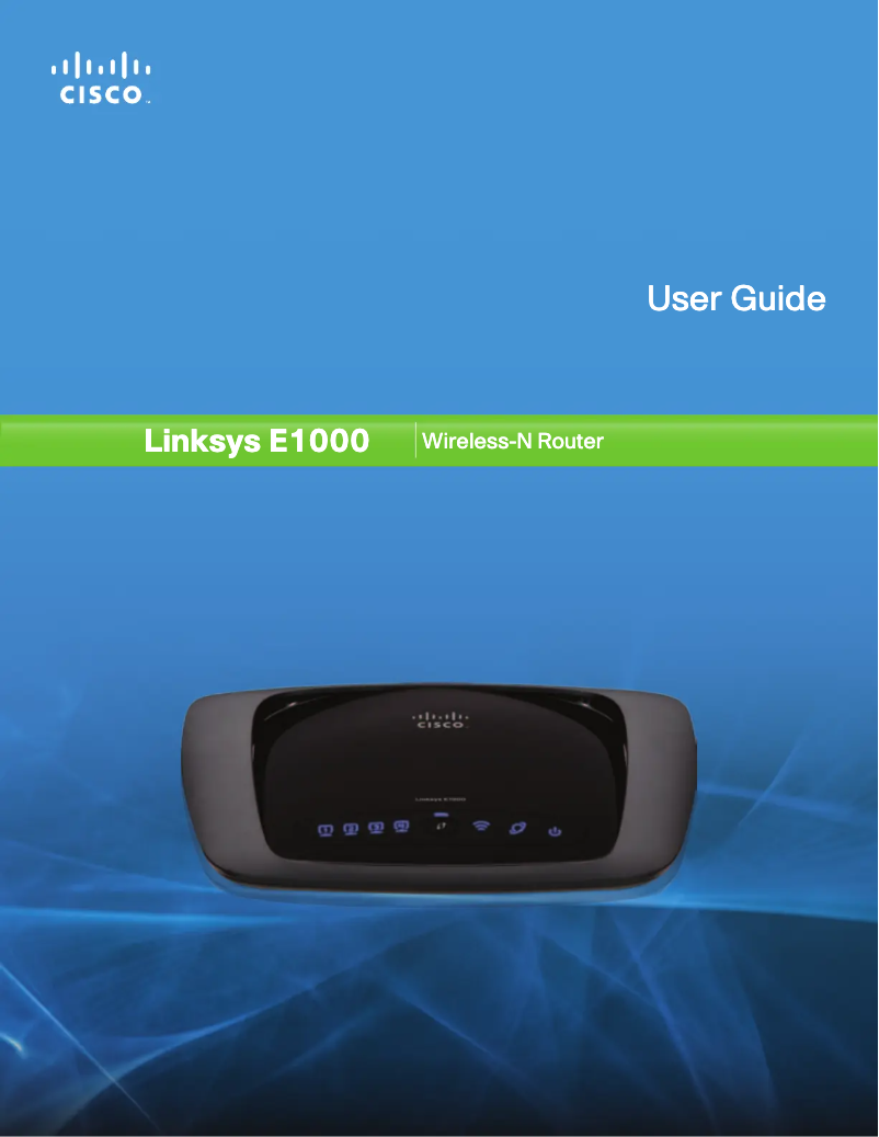 Image de la première page du manuel de l'appareil E1000-RM