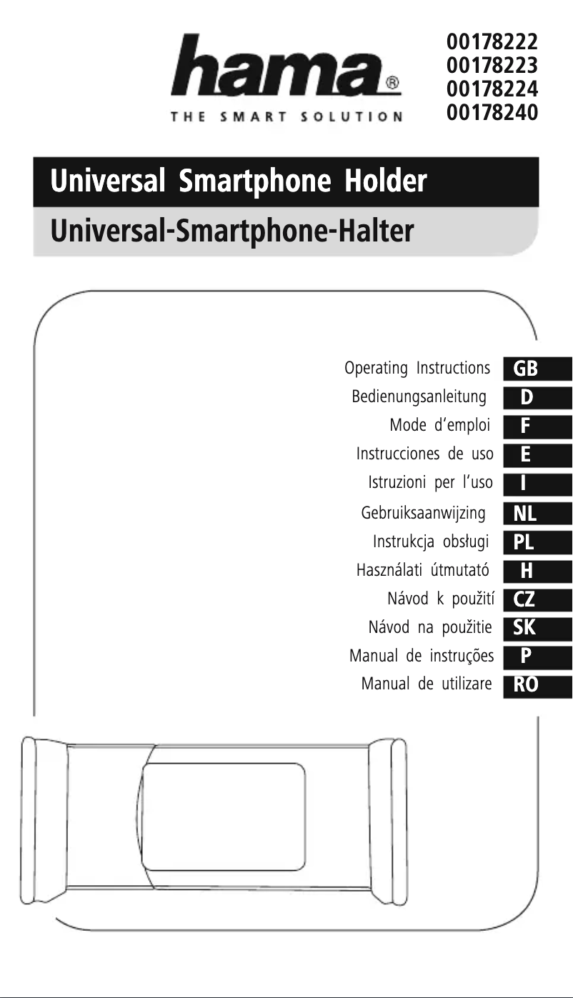 Page 1 de la notice Manuel utilisateur Hama Flipper 178222
