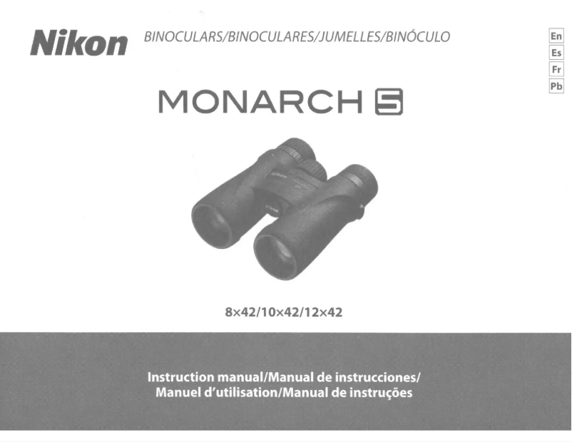 Page n°1 - Manuel utilisateur Nikon Monarch 5 12x42