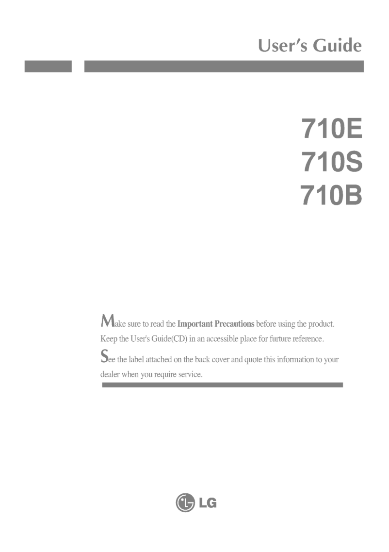 Página 1 del manual Manual de usuario LG 710EV