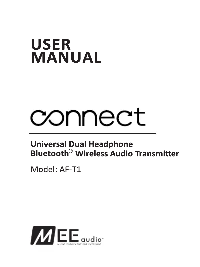 Page n°1 - Manuel utilisateur MEE audio Connect T1M3