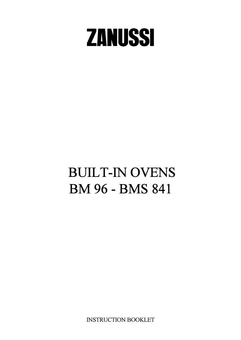 Image de la première page du manuel de l'appareil BM96EX