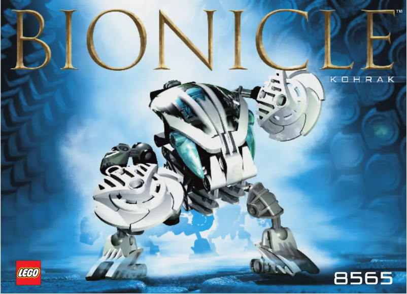 Image de la première page du manuel de l'appareil Bionicle 8565