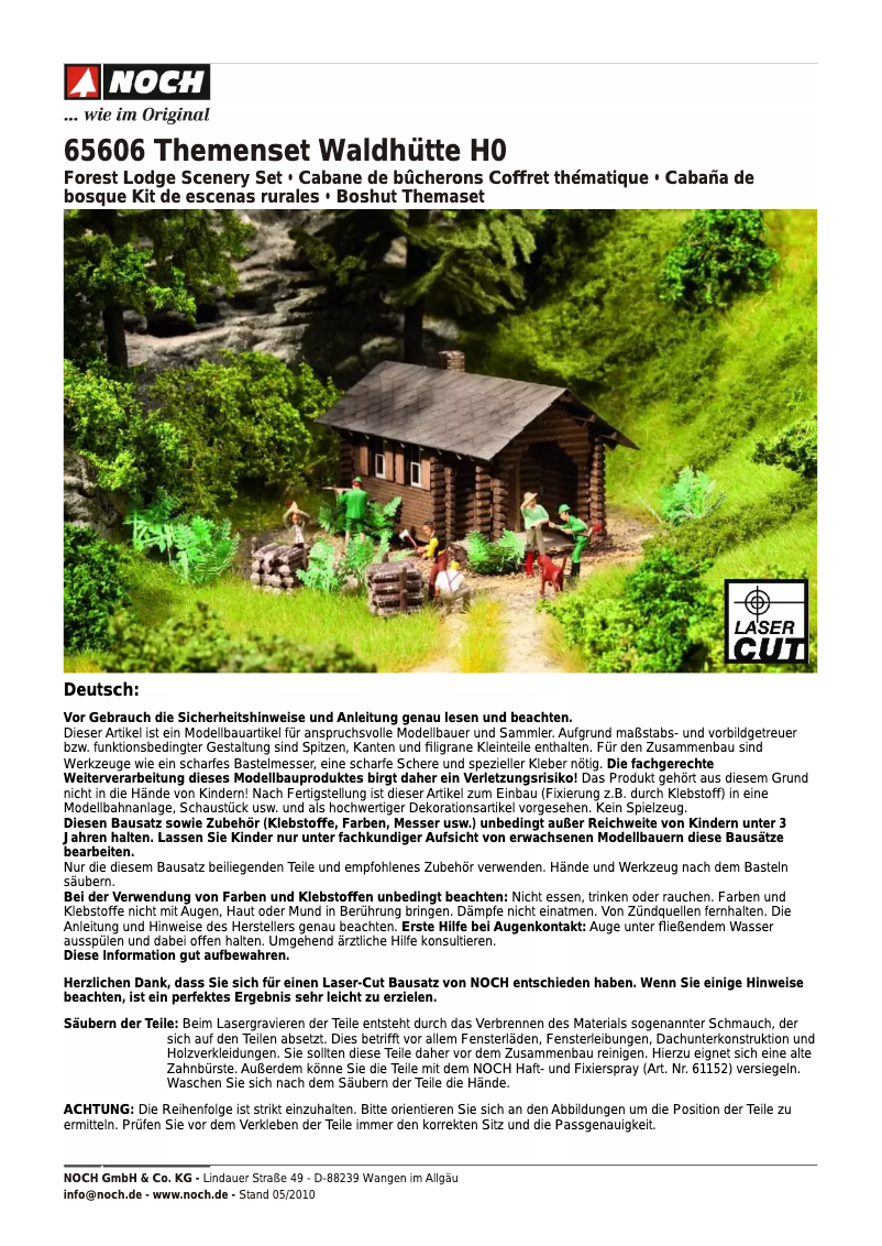 Page 1 de la notice Manuel utilisateur NOCH 65606