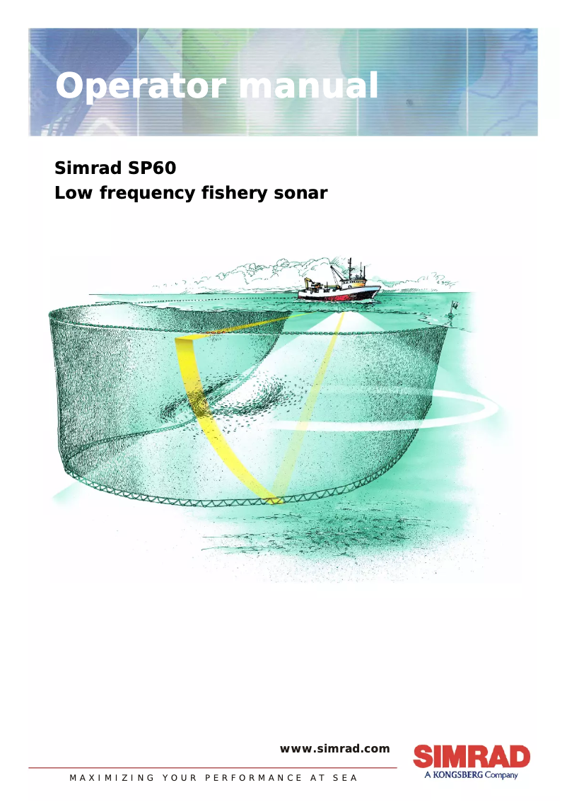 Page 1 de la notice Manuel utilisateur Simrad SP60